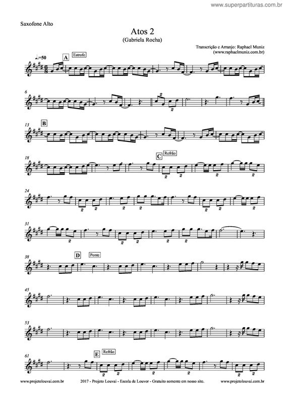 Partitura da música Atos 2 v.11