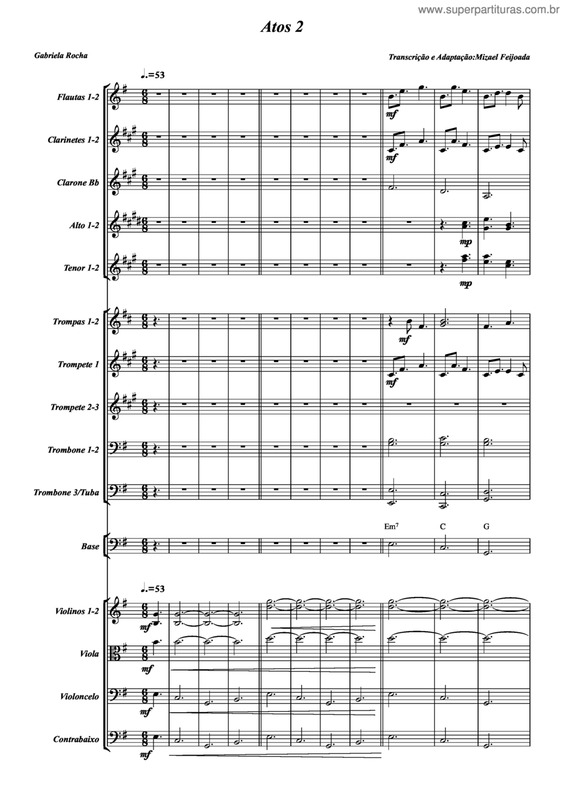 Partitura da música Atos 2 v.4