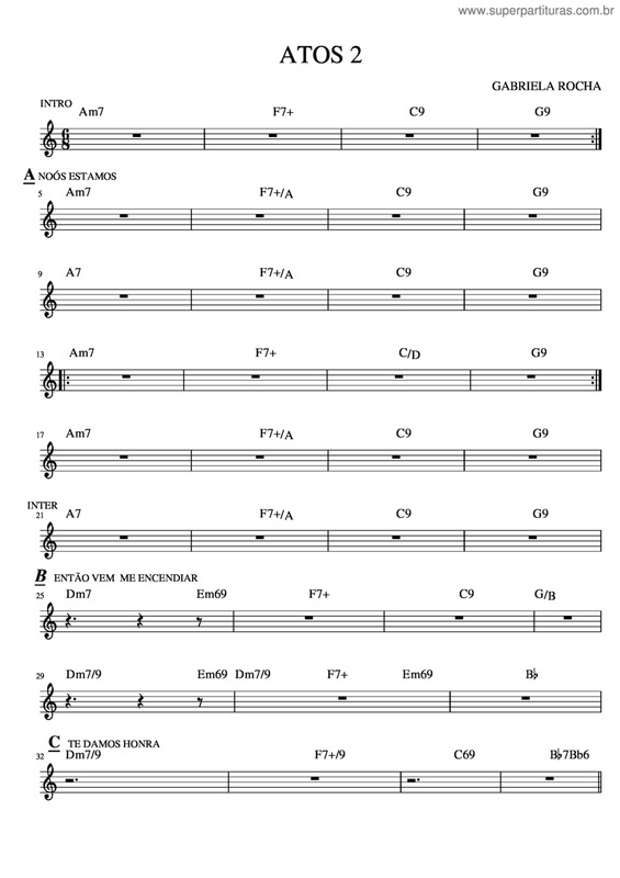 Partitura da música Atos 2 v.8