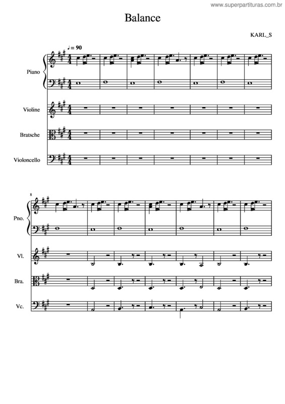 Partitura da música Balance v.13