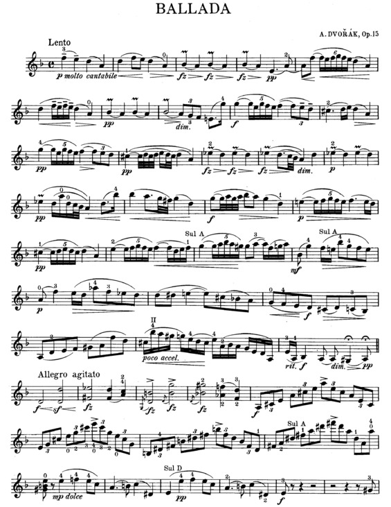 Partitura da música Ballade v.5