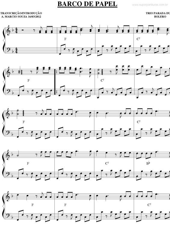 Super Partituras - Fuscão Preto v.2 (Lelles e Leonardo, Milionário e José  Rico, Trio Parada Dura), sem cifra