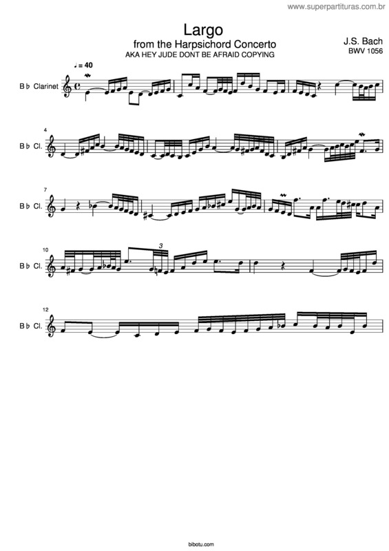 Partitura da música Bb Beatles Source For Hey Jude