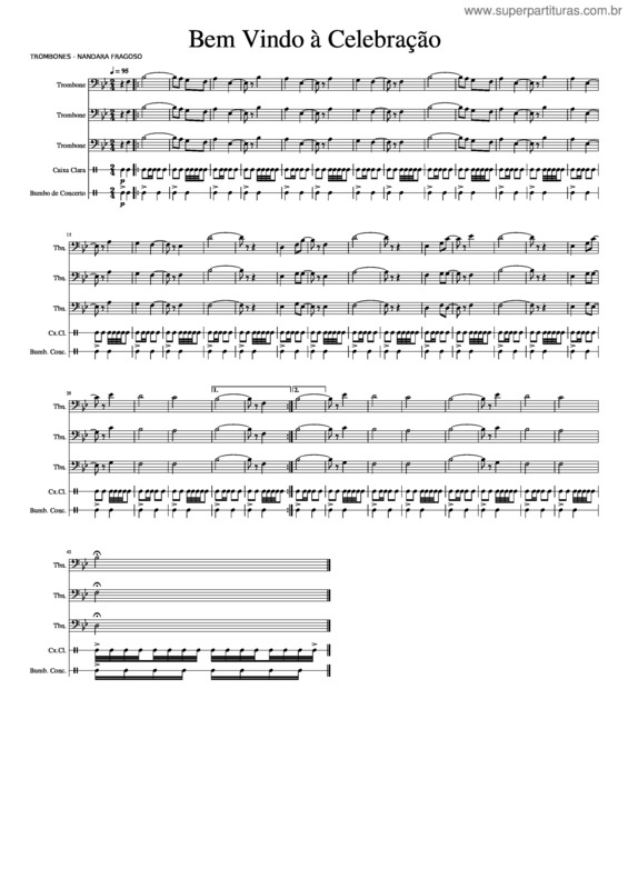 Partitura da música Bem Vindo À Celebração