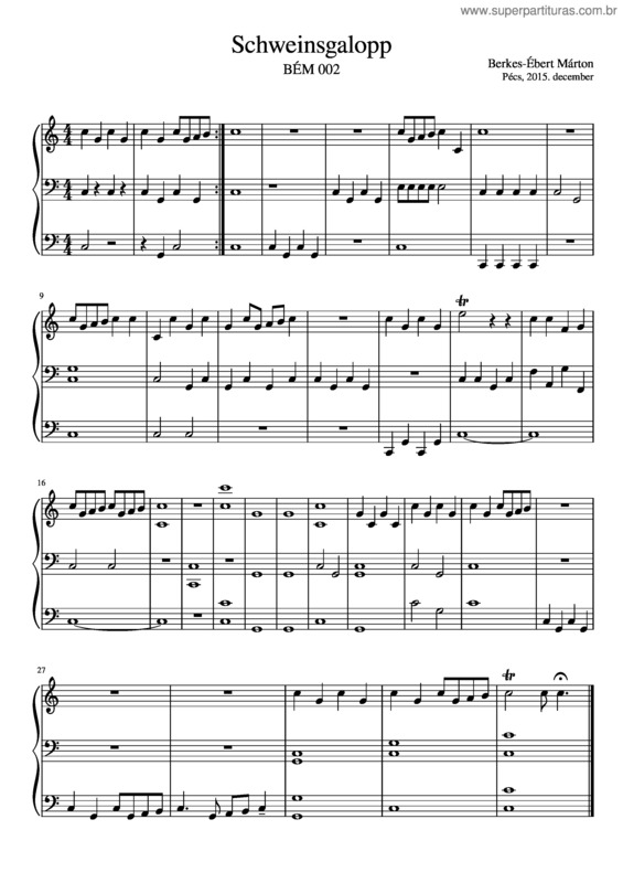 Partitura da música Berkes-Ebert Marton v.3