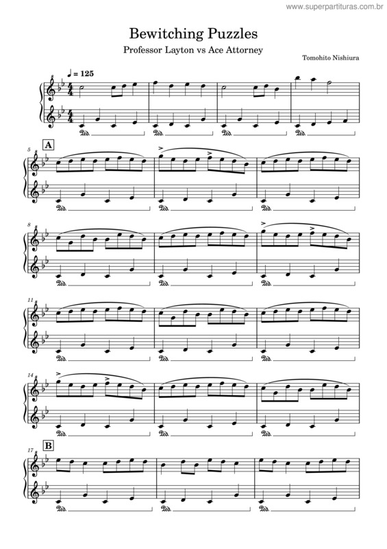 Partitura da música Bewitching Puzzles