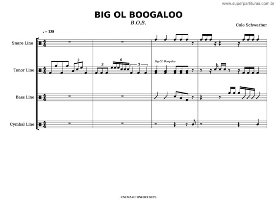 Partitura da música Big Ol Boogaloo