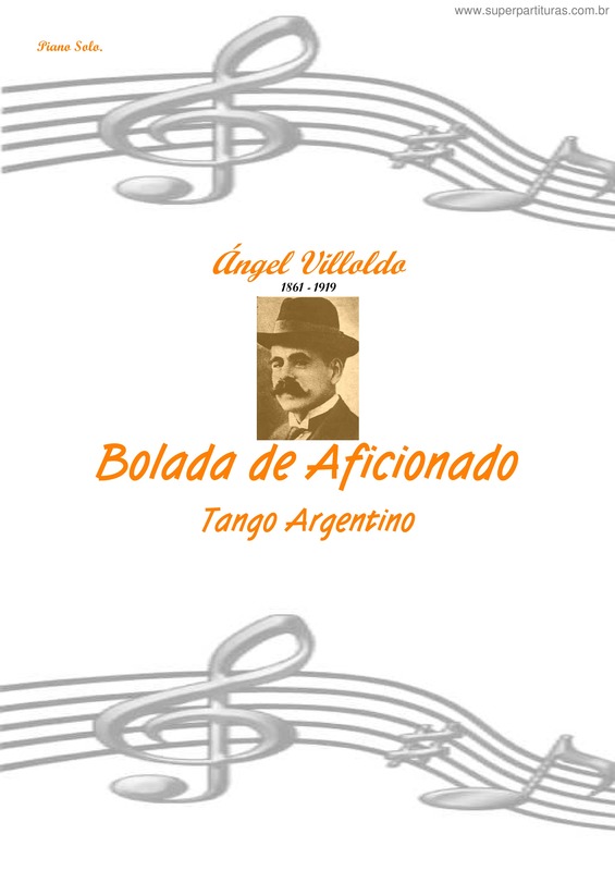 Partitura da música Bolada de Aficionado