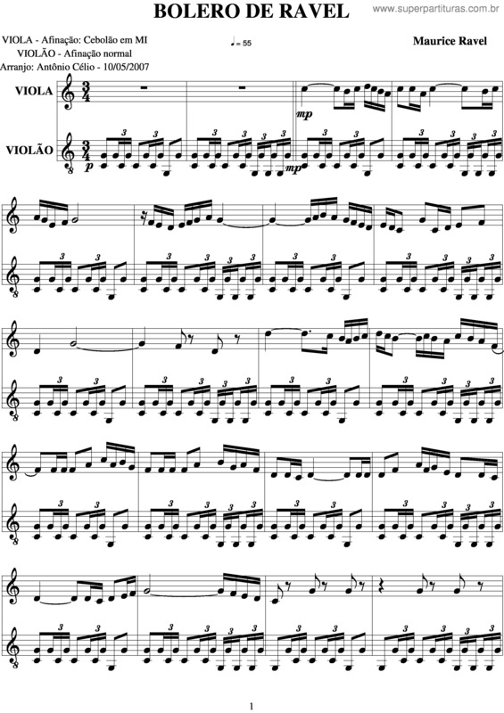 Tubepartitura El Bolero De Ravel De Maurice Ravel Partitura Para - Vrogue