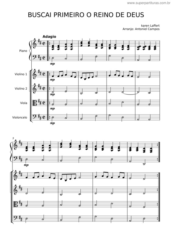 Partitura da música Buscai Primeiro O Reino De Deus v.2