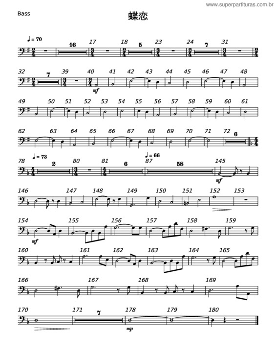 Partitura da música Butterfly Nectar