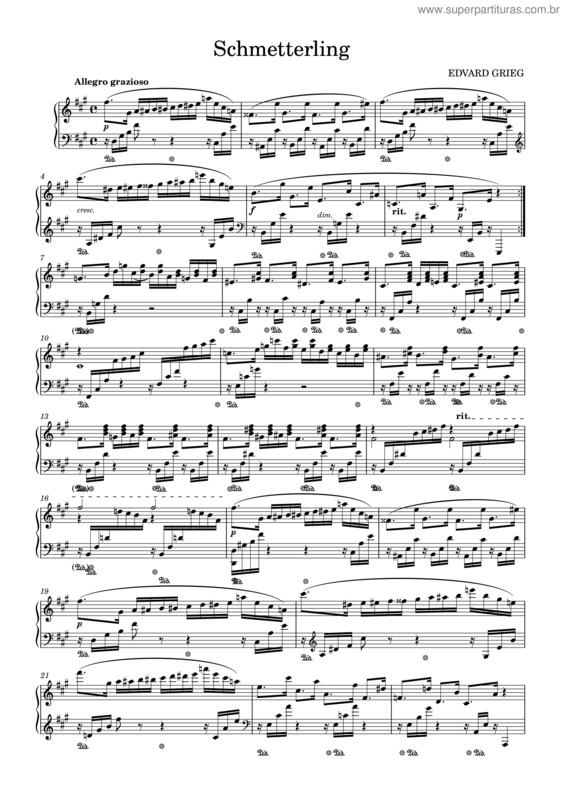 Partitura da música Butterfly v.23