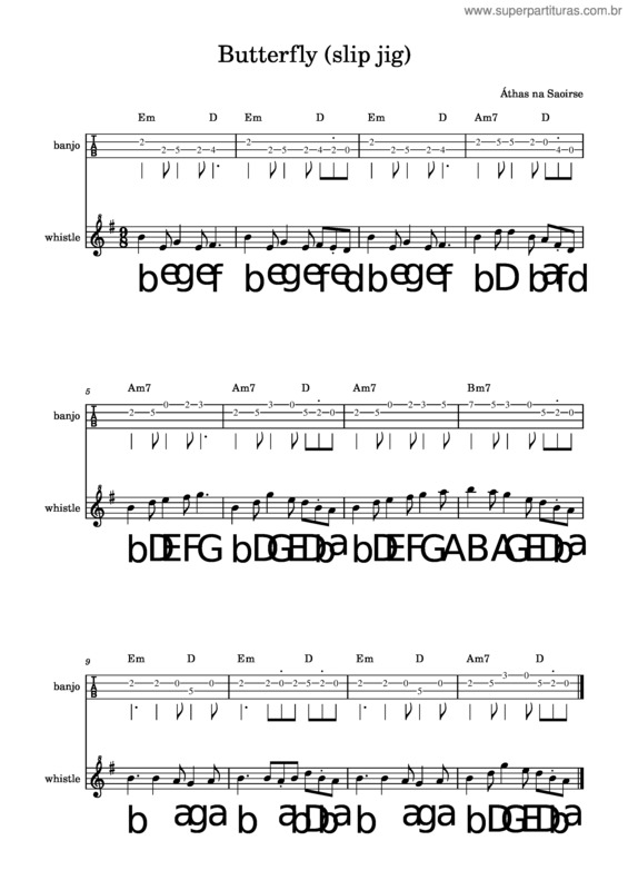 Partitura da música Butterfly v.45