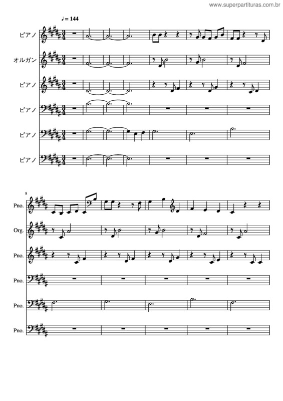 Partitura da música Butterfly v.53