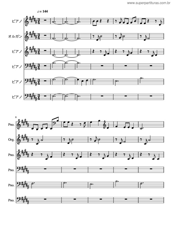 Partitura da música Butterfly v.57