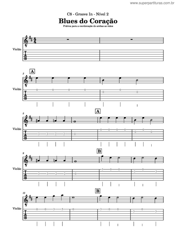 Partitura da música C8