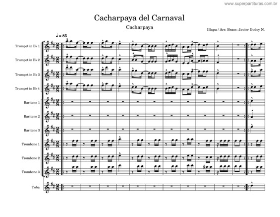 Partitura da música Cacharpaya De Carnaval