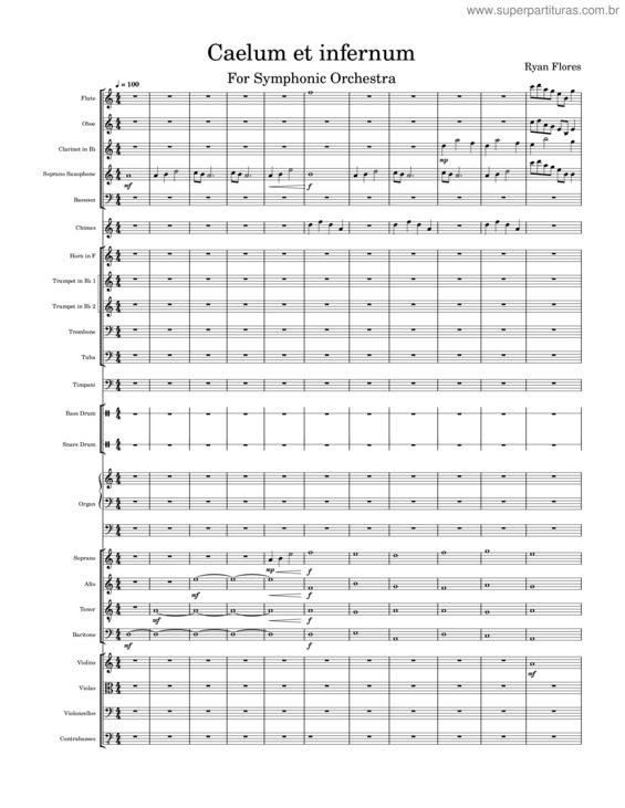 Partitura da música Caelum Et Infernum