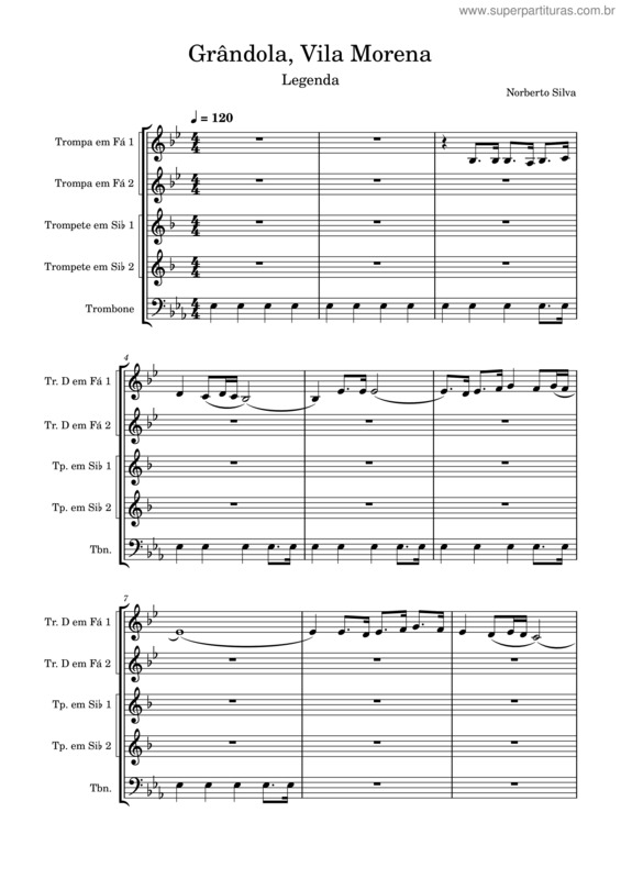 Partitura da música Canción Mixteca