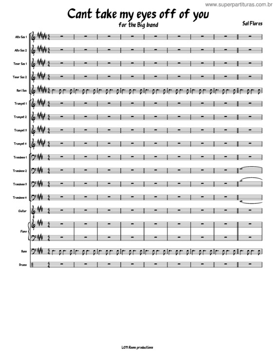 Partitura da música Cant_Take_My_Eyes_Off_Of_You