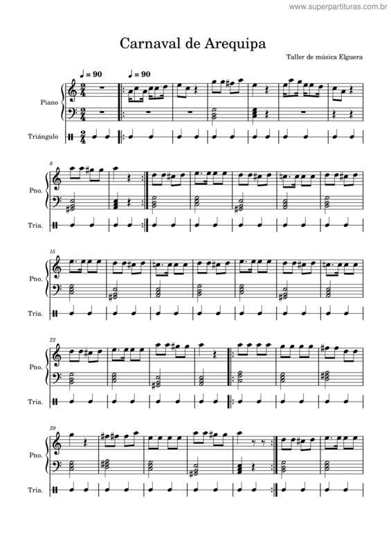 Partitura da música Carnaval De Arequipa v.4