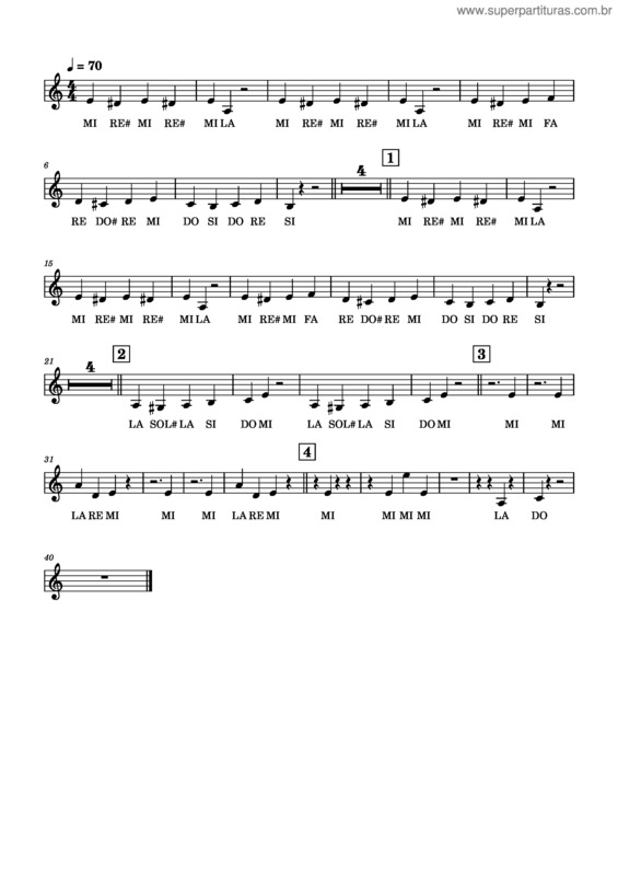 Partitura da música Carnaval Del Val 7 Notas