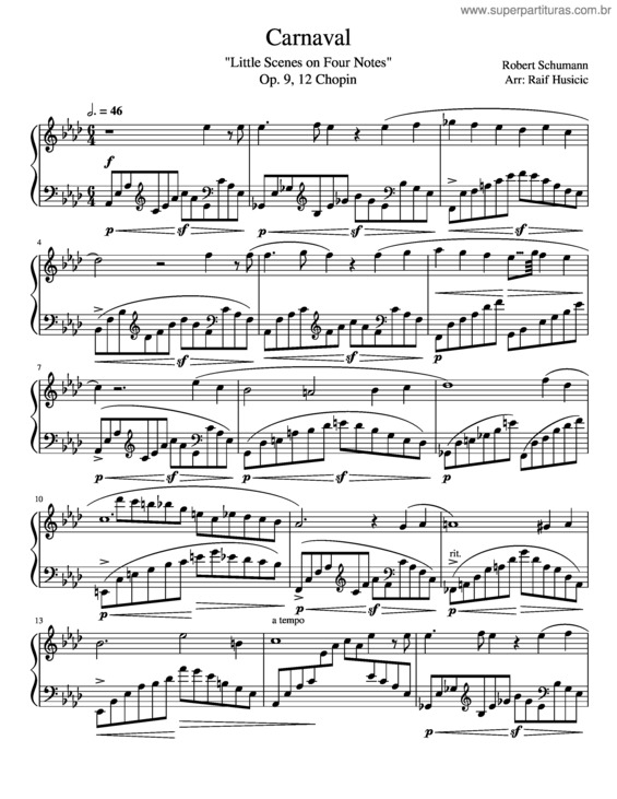 Partitura da música Carnaval v.7