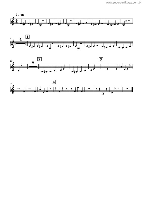 Partitura da música Carnival Of The Animals v.17