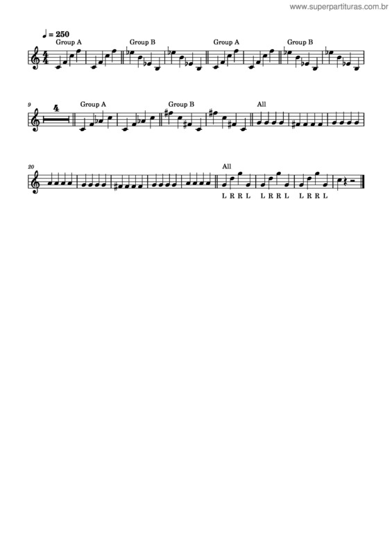 Partitura da música Carnival Of The Animals v.6