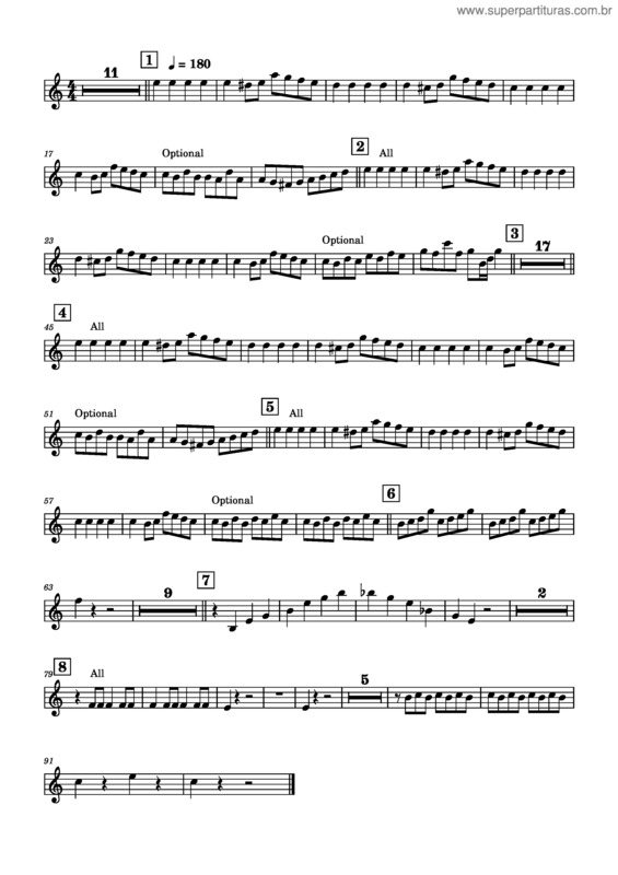 Partitura da música Carnival Of The Animals v.7