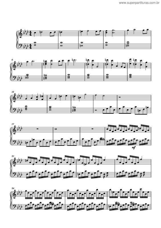 Partitura da música Carol Of The Bells v.4