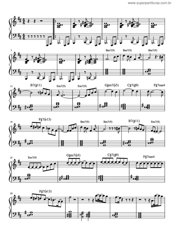 Partitura da música Caso Sério  Para Solo