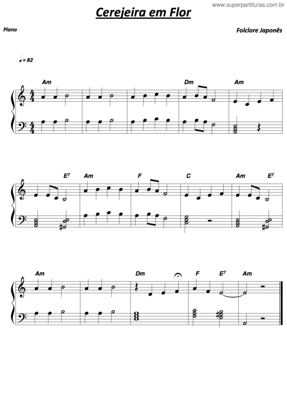 Partitura da música Cerejeira Em Flor v.3