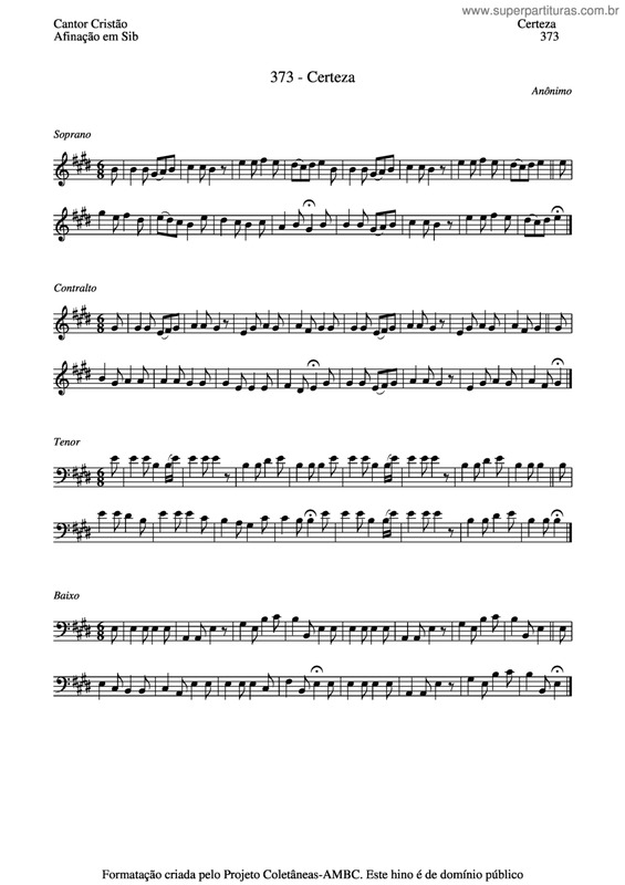 Partitura da música Certeza v.4