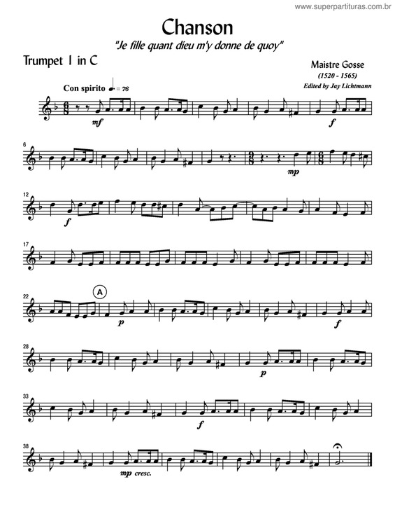 Partitura da música Chanson v.2