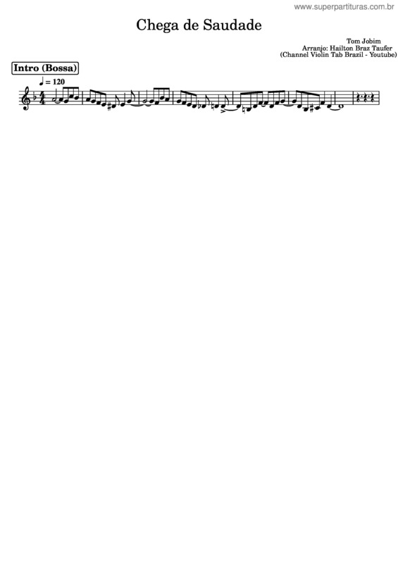 Partitura da música Chega De Saudade v.63