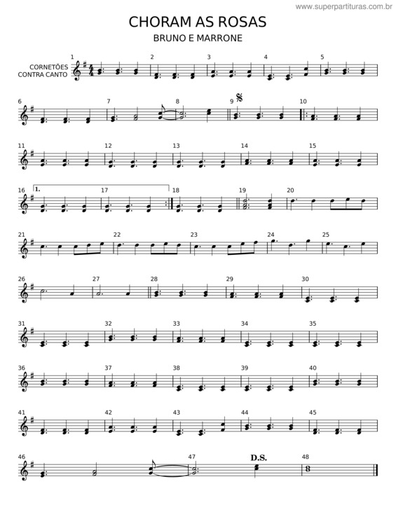 Partitura da música Choram As Rosas v.7