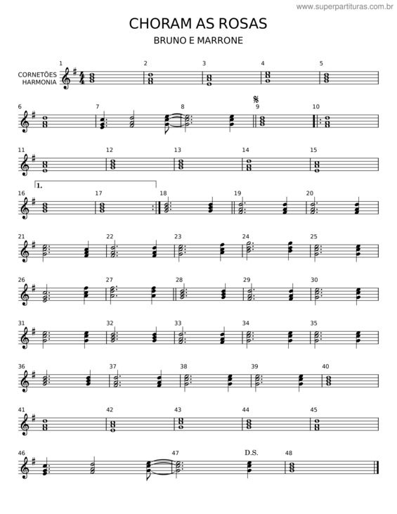 Partitura da música Choram As Rosas v.8