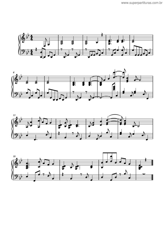 Partitura da música Chove Chuva v.8