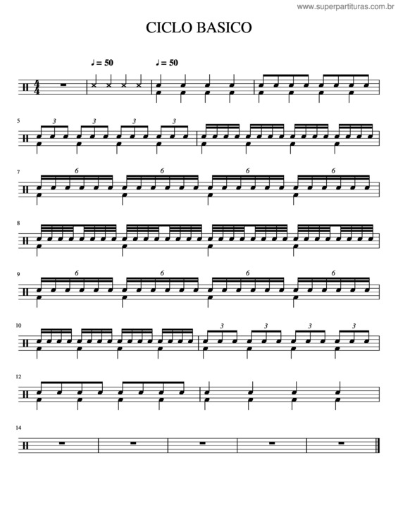 Partitura da música Ciclo Basico