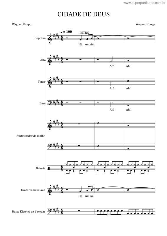 Partitura da música Cidade De Deus v.2