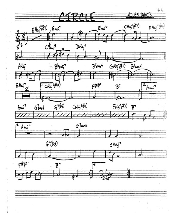 Partitura da música Circle v.8