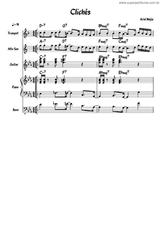 Partitura da música Clichés v.2