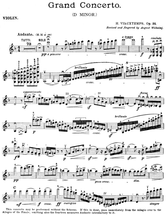 Partitura da música Concerto 4