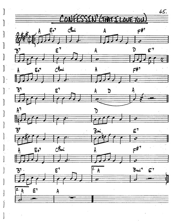 Partitura da música Confessin v.3