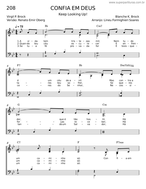 Partitura da música Confia Em Deus v.4