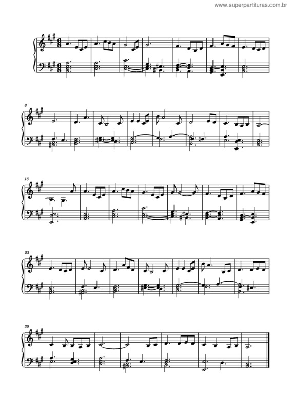 Partitura da música Consagração A Nossa Senhora v.5