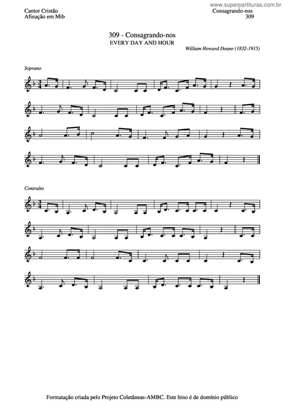 Partitura da música Consagrando-Nos v.4