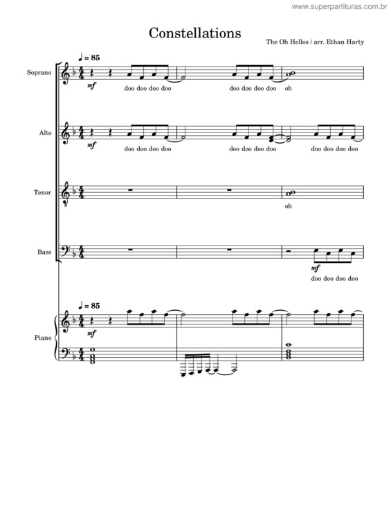 Partitura da música Constellations v.2