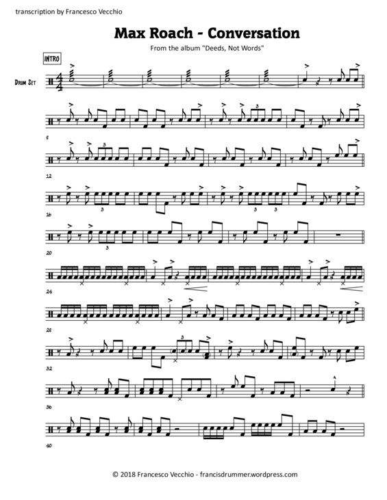 Partitura da música Conversation